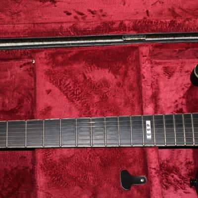 MIJ ESP E-II Baritone 7-String TB-7 - Black Satin - No Tariffs image 4