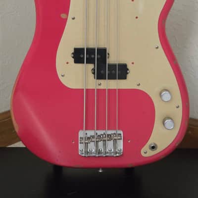 2016 Fender Road Worn '50s Precision Bass - Fiesta Red image 1