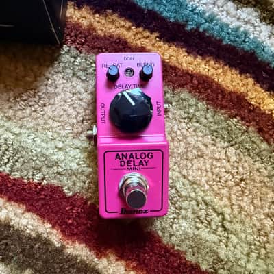 Ibanez ADMINI Mini Analog Delay 2010s - Maroon pink image 3