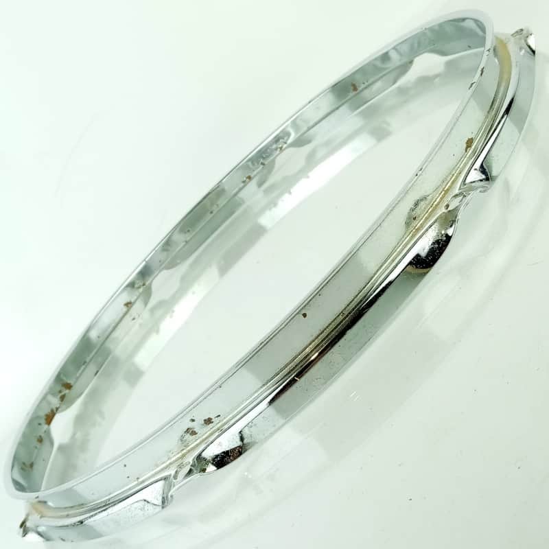 Ludwig 14"8-Lug 60s-70s 1.6mm Batter Snare/Floor Tom Drum Rim/Hoop Triple Flange image 1