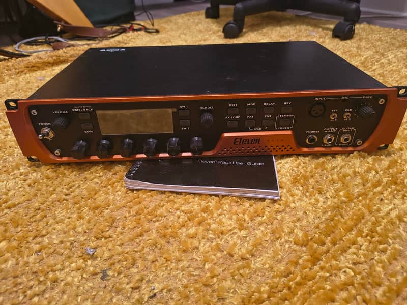 Avid Eleven Rack Guitar Multi-Effects Processor and Pro Tools Interface with original instructions manual image 1