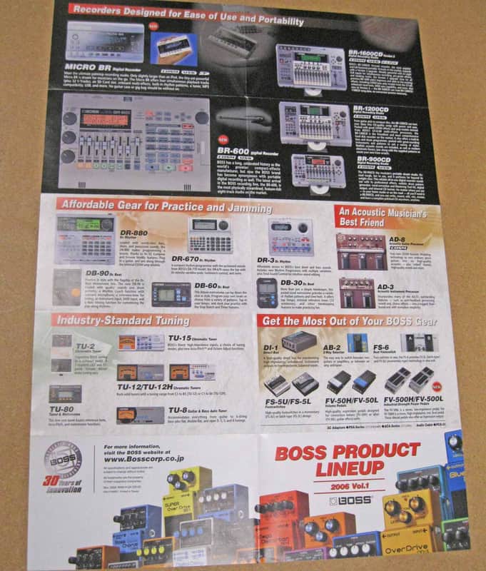 Boss Product Lineup 2006 Vol 1 image 1