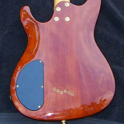 3/4 Size Cherry Lightweight 6.5 lb. Strat + 24.75 Gibson Scale Inlaid Neck + Thin Close Fitting Body + Gold Hardware+ 2 EMG Select Humbucker Pickups +Tune-O-Matic Bridge + Leveled & Crowned 6550 Frets with Low Action! image 5