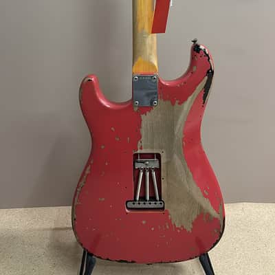 Fender Custom Shop Michael Landau '63 Stratocaster Relic 2024 - Fiesta Red over 3-Color Sunburst image 9