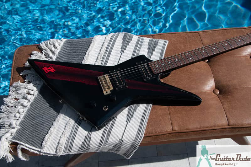 1980 Aria Pro II ZZ Deluxe - Red Thunderbolt = Metal Master