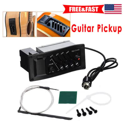 4-Band Acoustic Guitar Pickup Amplifier Tuner Preamp Equalizer EQ 7545R US image 2