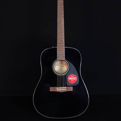 Fender CD-60 Dreadnought V3 with Case, Walnut FB, Black image 5