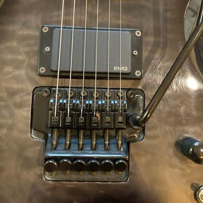 2011 BC Rich Warlock NJ Series Neck Thru Transparent Grey Electric Guitar image 3