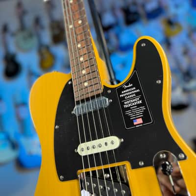 Fender American Professional Classic Hotshot Telecaster Electric Guitar - Butterscotch Blonde GET PLEK'D! 100 image 4