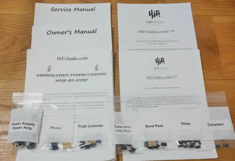 Carver C4000 restoration kit filter capacitor repair rebuild fix image 1