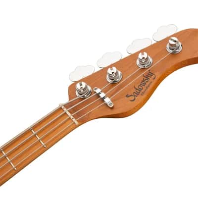 Sadowsky MetroExpress 24-Fret Modern Bass, Roasted Maple Fingerboard, 4-String - Solid Silver Metallic High Polish image 7