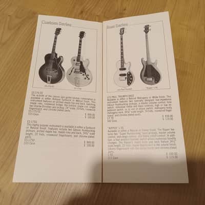 Vintage 1979 Gibson Full-Line Price List! Rare, Original Case Candy, Paperwork! image 3