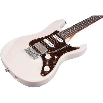 Ibanez AZ Prestige AZ2204N-AWD 6-String Solid Body Electric Guitar with Rosewood Fretboard, Right-Handed, Antique White Blonde image 8