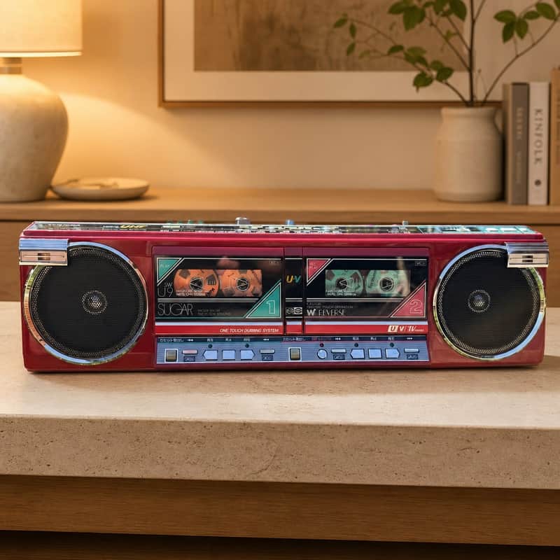 Toshiba RT-SW U9 Rare Vintage MINT Boombox Japan Getto blaster Warranty Serviced image 1