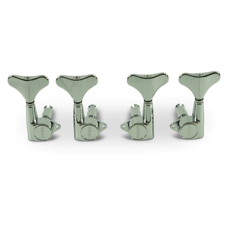 Grover 2 Per Side Mini Bass Machines Chrome, 2 Per Side image 1