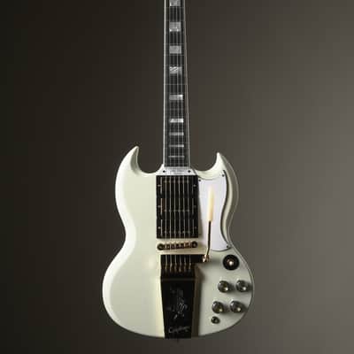Epiphone "Inspired by Gibson Custom shop" 1963 Les Paul SG Custom w/ Maestro Vibrola - Arctic White incl. OHSC image 3