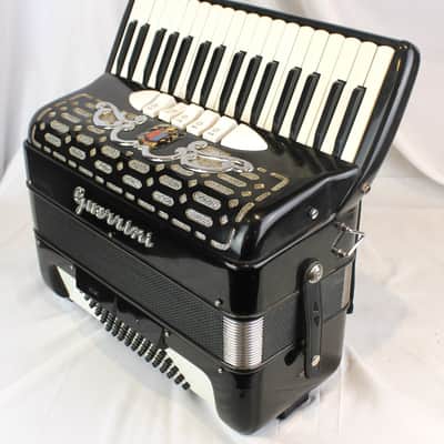 7439 - Black Guerrini Piano Accordion LMM 34 72 image 3