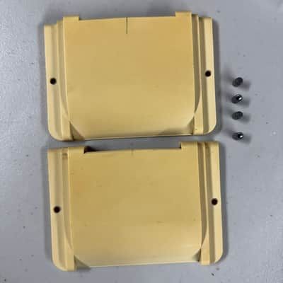 Supro Lap Steel Bridge Covers with Thumb Wheels 1960's (K-307) image 1