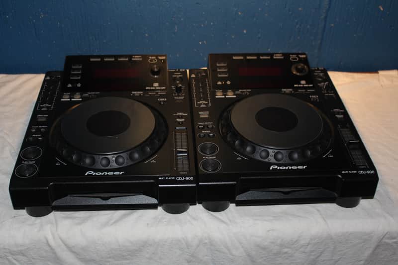 (2) Pioneer CDJ-900 CDJ Pro DJ Player Turntables imagen 1