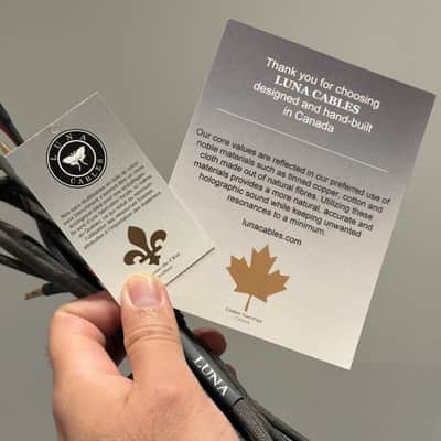 Luna Gris Speaker Cables (8.5 ft. - PAIR) - grey image 7