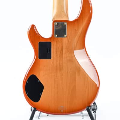 Yamaha BBG5A Quilt Maple Amber Burst 5 String 2001 | Reverb