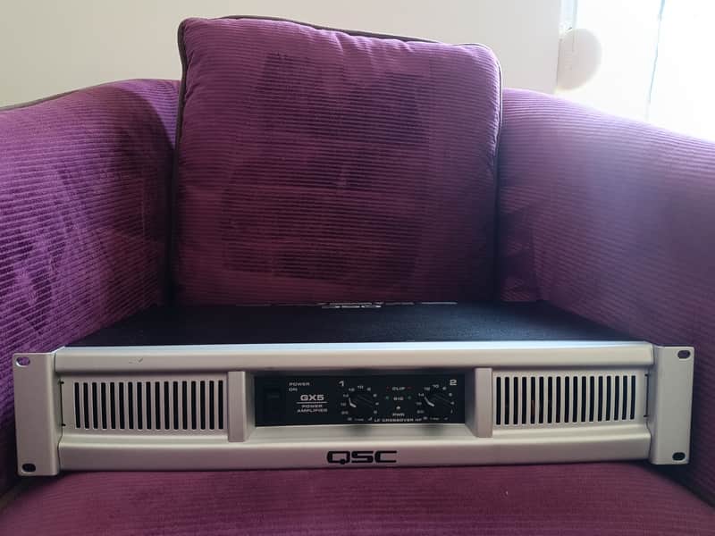 QSC GX5 2-Channel Power Amplifier 2010s - Silver image 1