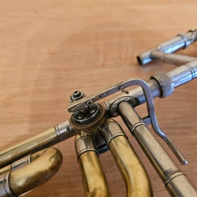 Leningrad Trombone F-Attachment USSR Soviet Musical Wind Instrument Trombon Vintage and Rare image 11