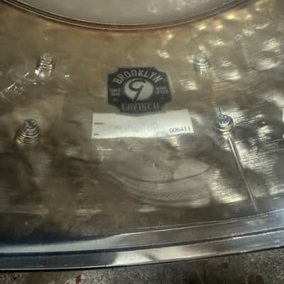 Gretsch GB4164HB Brooklyn Hammered Chrome Over Brass 6.5x14" 10-Lug Snare Drum 2012 - Present - Chrome-Plated image 5