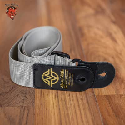 Music Villa 2" Polypropylene Guitar Strap Tan image 2