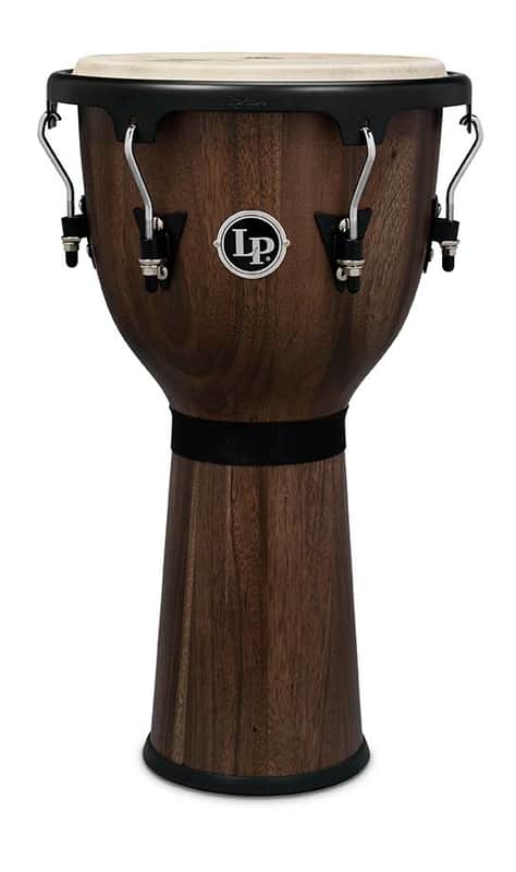 LP Aspire Djembe Walnut with Black Hardware, 12-1/2" image 1