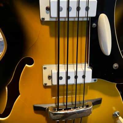Eko Model 99 Bass 1960's  - Brownburst image 9