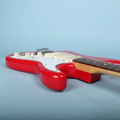 1987 MIJ Squier Ferrari Red Contemporary Stratocaster System 1 Electric Guitar image 11
