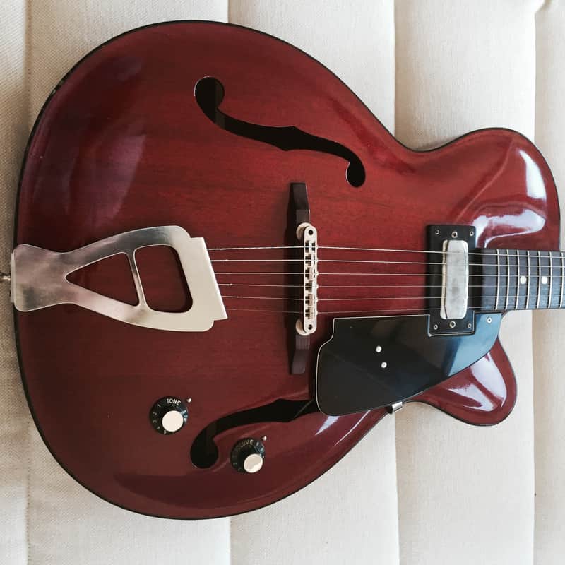 Julio Giulietti A2 1960's Semi Hollow Body Guitar and Hard Shell Case image 1