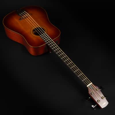 1994 K. Yairi YB-1B - Dark Brown Sunburst | Vintage 4-String Japan Acoustic Bass Pickup | OHSC image 7