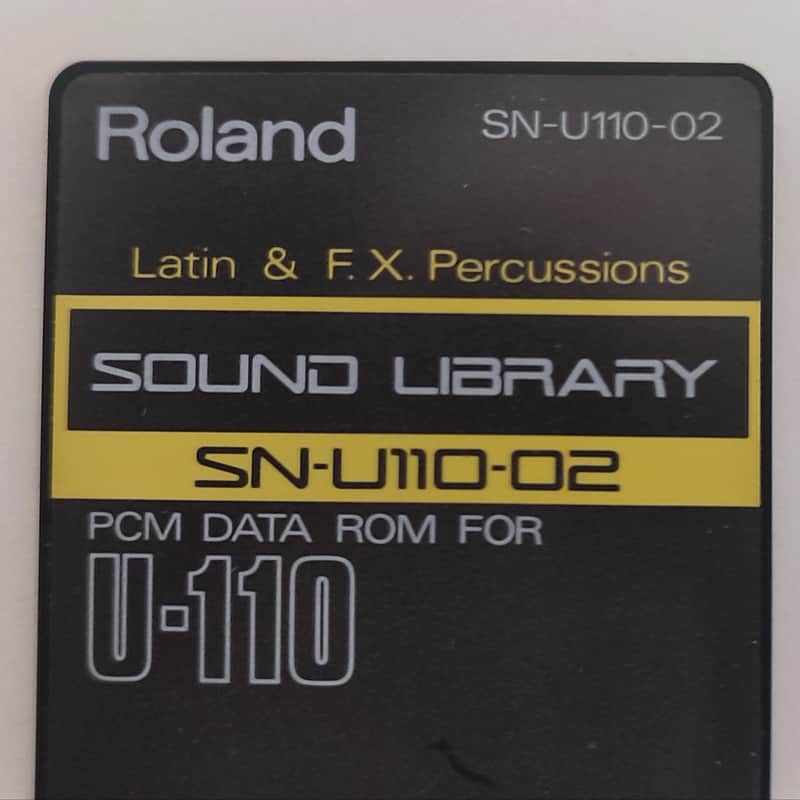 Roland Sound Library SN-U110-02 Latin & FX Percussion - Data ROM Card image 1