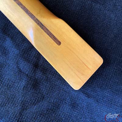 Guitar Mill T-Style Replacement Neck / 1 pc. Maple / Abalone Top Dots / Classic C / V.T. Satin / Closet Clean (#GIN-3896) image 9