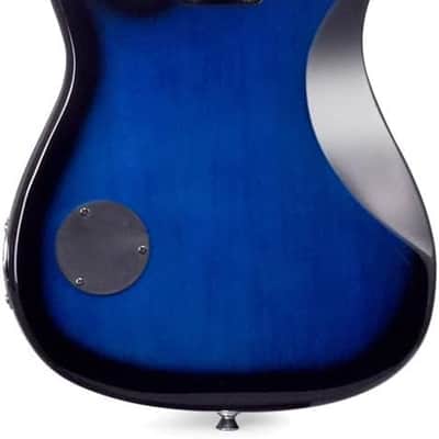 30 Inches Real Kids Electric Guitar with Beginner Kit, Right Handed, Blueburst image 2