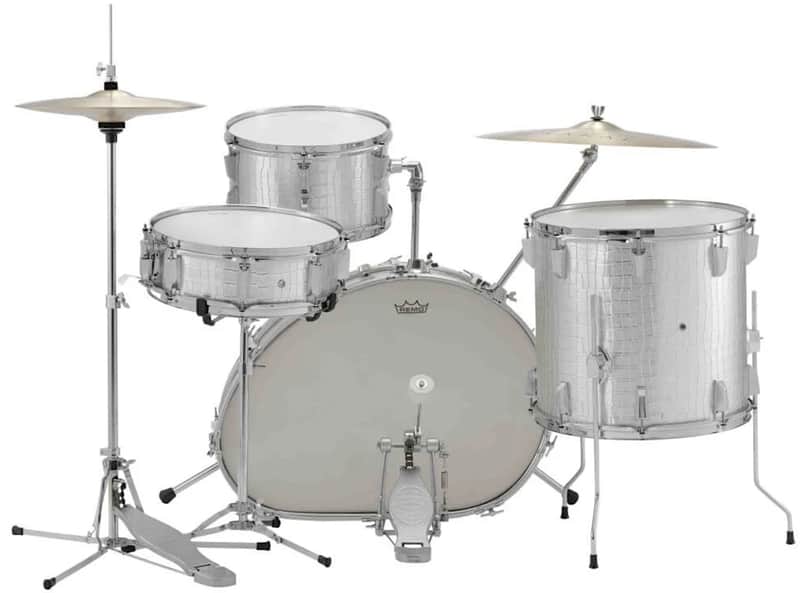 Vox Telstar 4-Piece Drum Kit (Silver Croco) 2000s - Silver Croco image 1