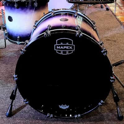 Mapex Saturn Evolution Hybrid Organic Rock 3PC Shell Pack - Exotic Violet Burst Lacquer image 3
