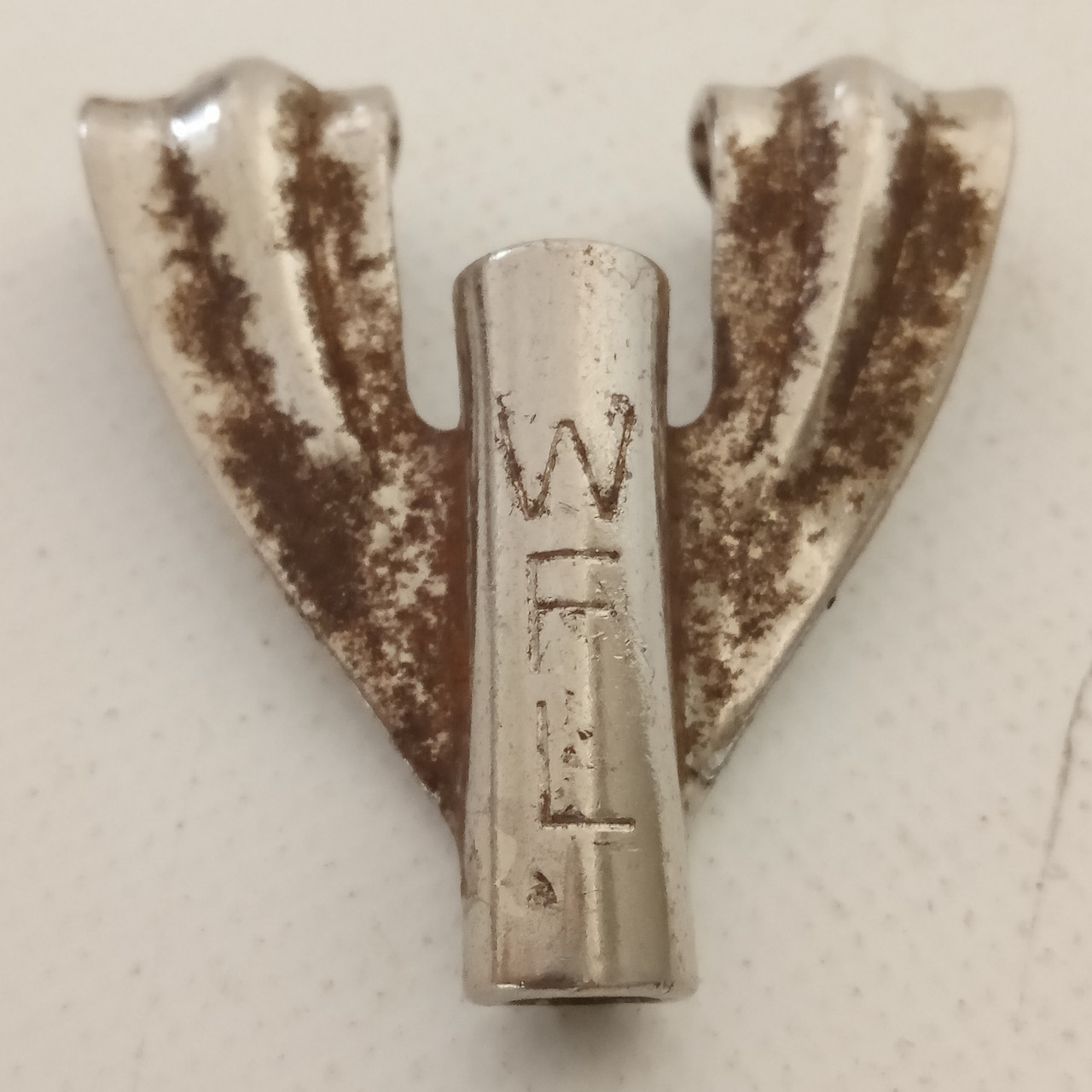 WFL-Stamped 1+Tension-Rod-Claws Nickel Marching Bass/Tom/Snare Drum Ludwig USA50 — main photograph