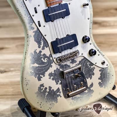 2023 Palir Imperial Jazzmaster-Style Lollar Blademaster Guitar w/ Case – Paisley image 3