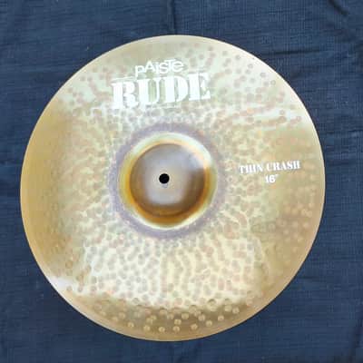 Paiste 16" RUDE Thin Crash Cymbal 1999 - Present - Raw image 1