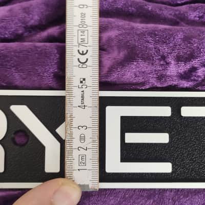 FRYETTE logo plate for your amp or cab=very rare NOS/new old stock=original made in USA ca. 2010*solid metal/not plastic! image 6