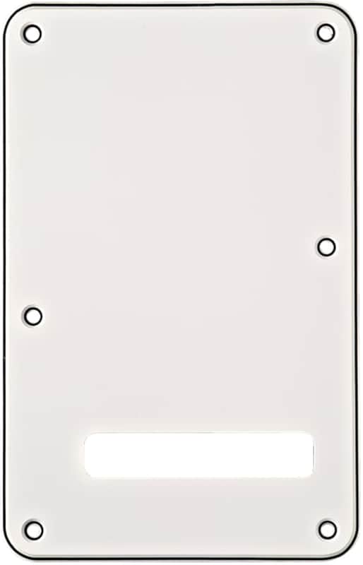Fender 3-Ply Backplate, Stratocaster - White (W/B/W) image 1