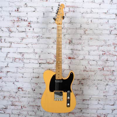 Fender -  75th Anniversary Vintera Road Worn 1951 Telecaster - Electric Guitar w/ Maple Fingerboard - Butterscotch Blonde - w/ Hardshell Case image 2