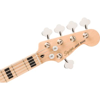 Squier Affinity Series Active Jazz Bass V - Maple Fingerboard, Black Metallic image 2