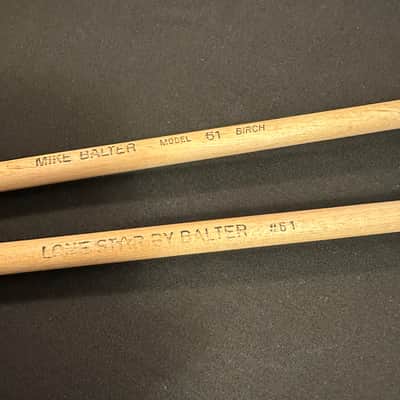 Mike Balter 61B Mallets, RE-WRAPPED, Mushroom Head Series - VERY GOOD image 2