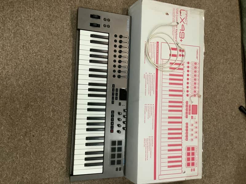 Nektar Impact LX49+ USB MIDI Keyboard Controller 2016 - 2021 - Black image 1