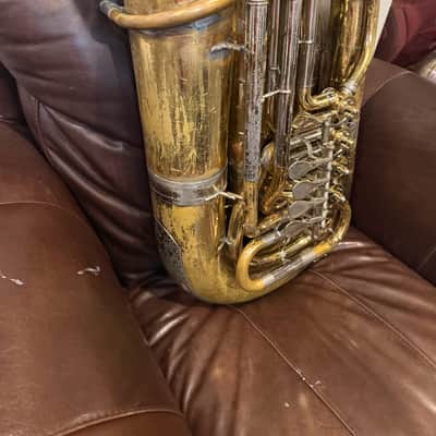 Yamaha YBB-641 Professional Bb Rotary Valve Tuba 2010s - Lacquered Brass image 5
