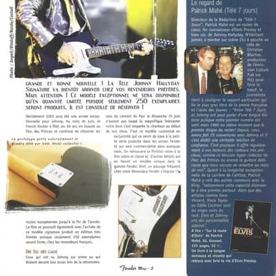 Fender Telecaster Johnny Hallyday Signature 2003 - COLLECTOR - MINT image 24